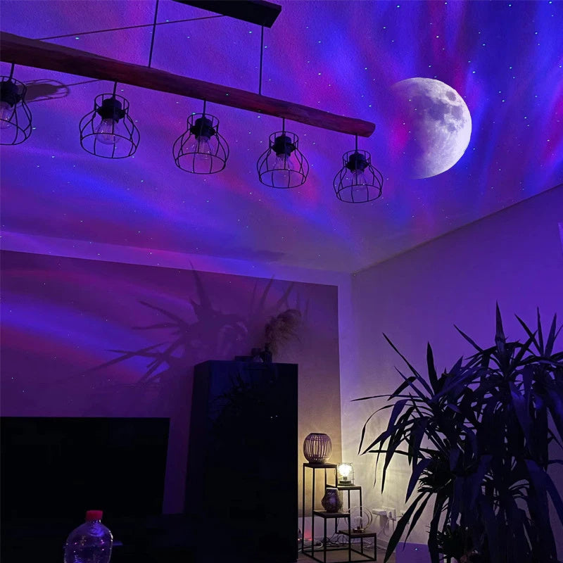 Projecteur LED Ciel Étoilé & Aurores Boréales – Lampe de Nuit Galaxie