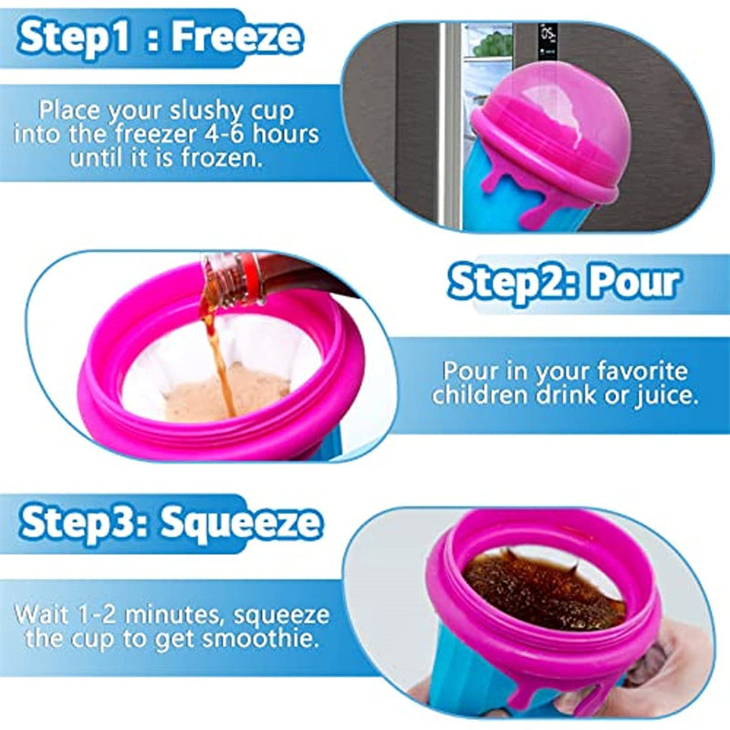 Gobelet à Granité 500 ml – Slushy Maker Rapide, Sorbetière Portable Été