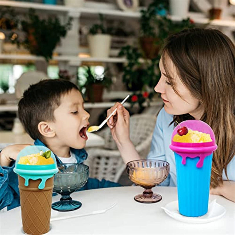 Gobelet à Granité 500 ml – Slushy Maker Rapide, Sorbetière Portable Été