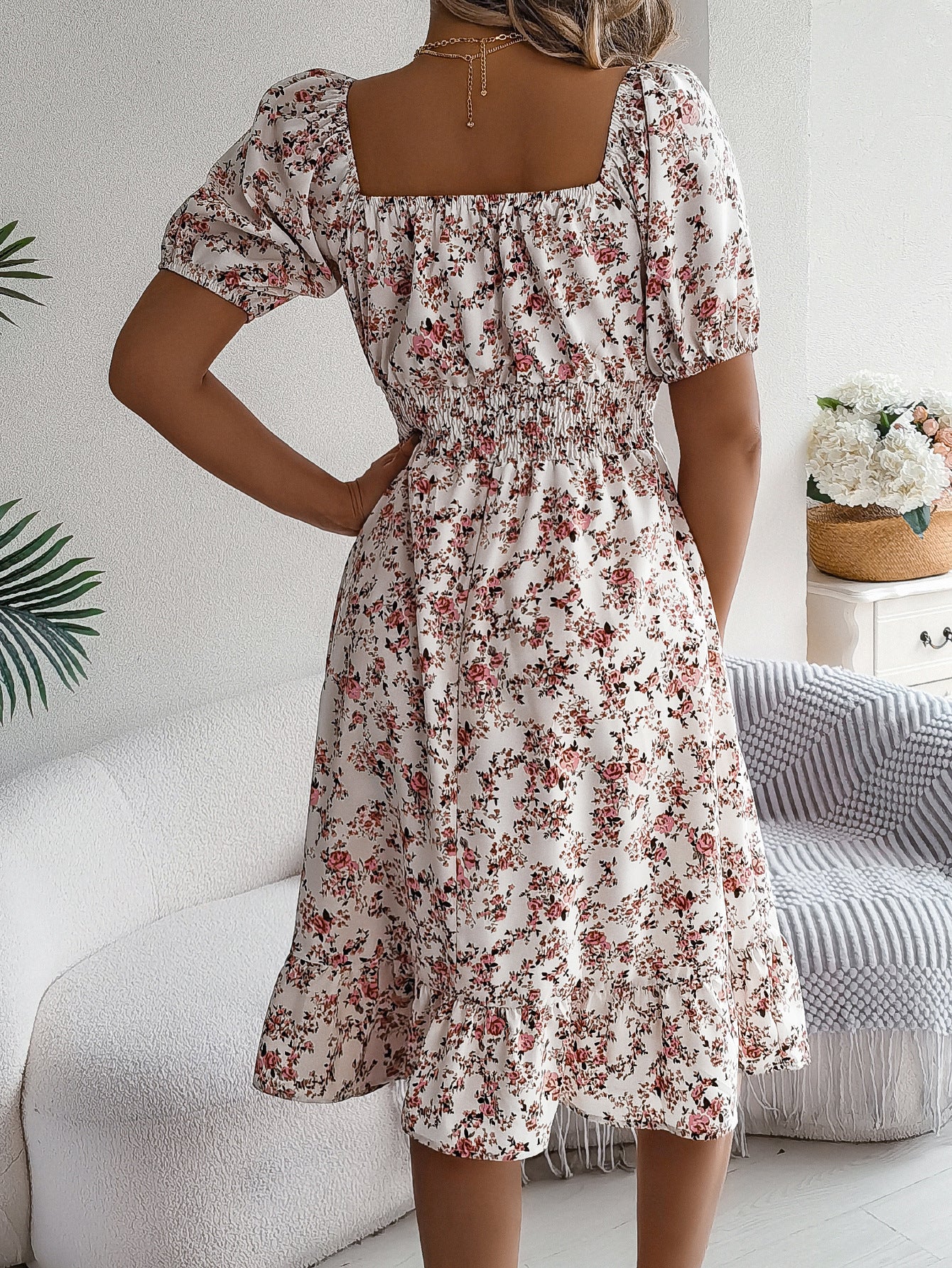 Robe à imprimé floral, vêtement pour femmes