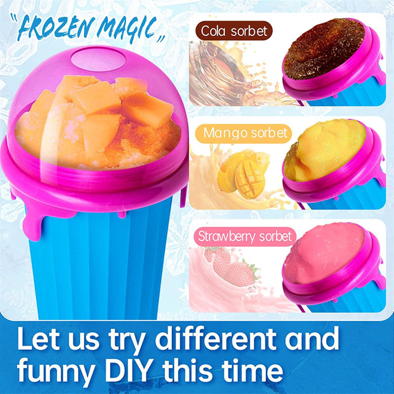 Gobelet à Granité 500 ml – Slushy Maker Rapide, Sorbetière Portable Été